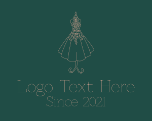 Needlework - Decorative Dress Tailoring logo design