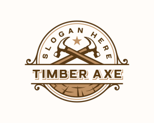 Hammer Lumber Carpentry logo design