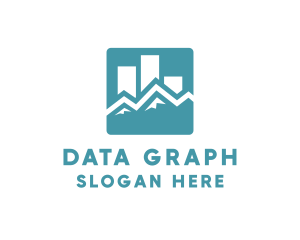 Statistic App Chart logo design