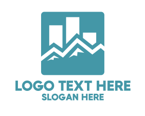 App Icon - Blue Statistic App logo design