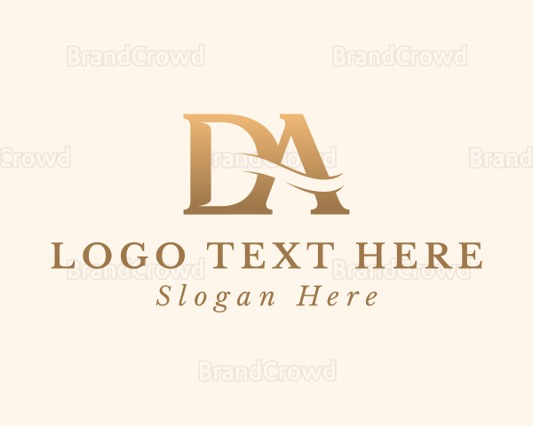 Elegant Letter DA Monogram Logo