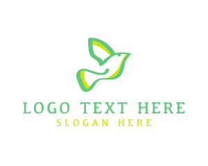 Air Cargo - Nature Dove Pigeon logo design