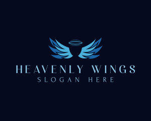 Angel Wing Halo Guardian logo design