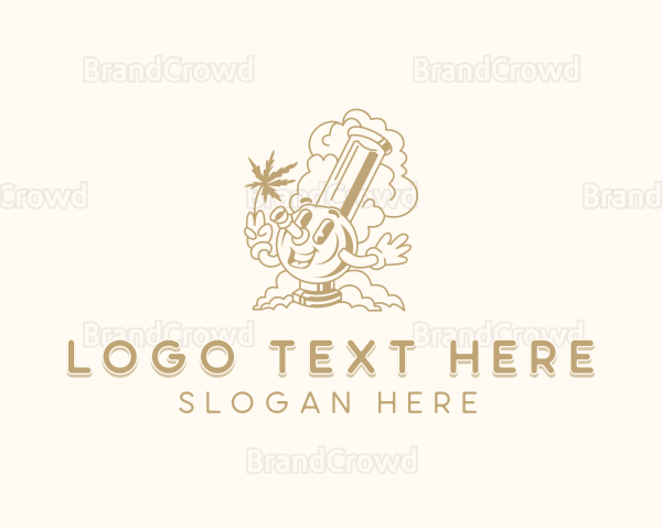 Marijuana Smoking Bong Logo