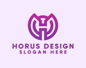 Modern Gradient Letter H logo design