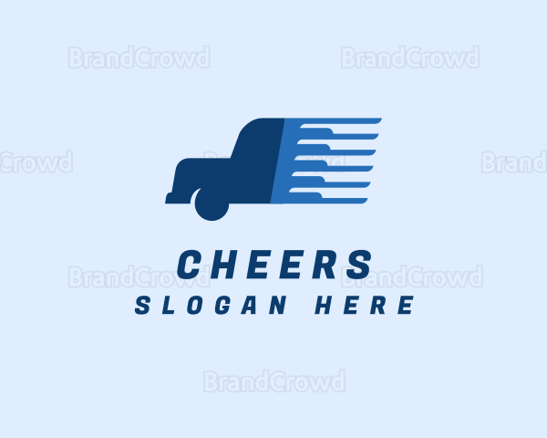 Fast Delivery Truck Logo