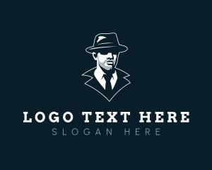 Hat - Detective Spy Gangster logo design