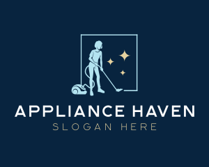 Housekeeper Vacuum Cleaning logo design