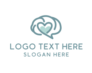 Counselling - Mental Brain Heart logo design