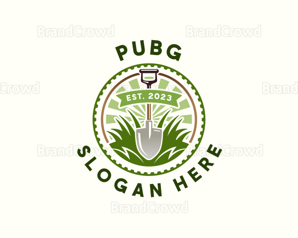 Gardening Yard Shovel Logo