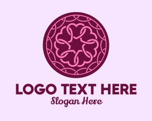 Yoga - Fancy Detailed Heart logo design