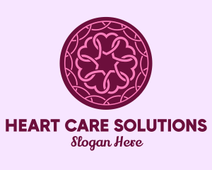 Fancy Detailed Heart logo design