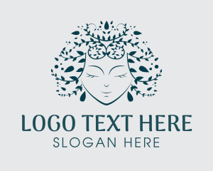 Lady - Organic Hair Salon logo design