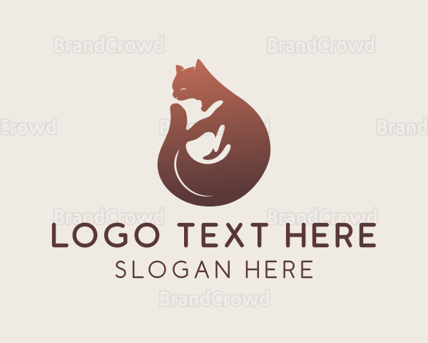 Gradient Cat Kitten Logo