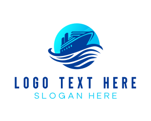 Resort - Ocean Cruise Ship logo design