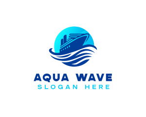 Ocean Cruise Ship Logo