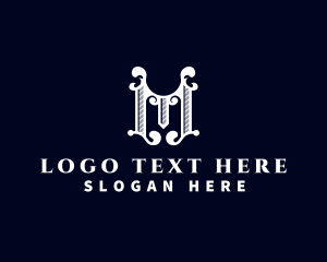 Fleur De Lis - Luxury Decorative Event Letter M logo design
