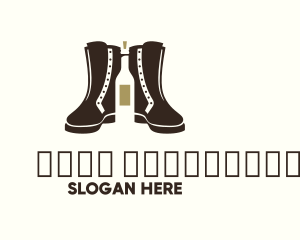 Distiller - Brown Boots Liquor logo design