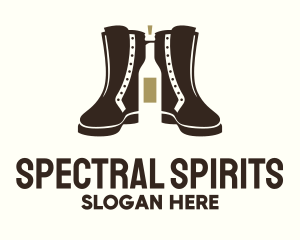 Brown Boots Liquor logo design