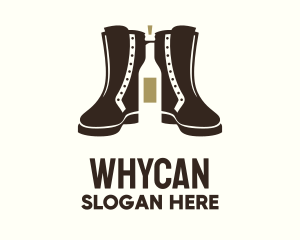 Nightclub - Brown Boots Liquor logo design