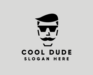 Dude - Men Fashion Eyeglasses Accessory logo design