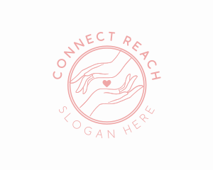 Hand Heart Shelter logo design