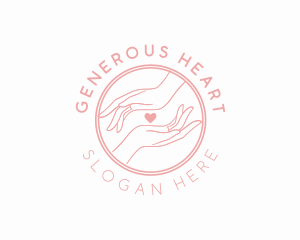 Hand Heart Shelter logo design