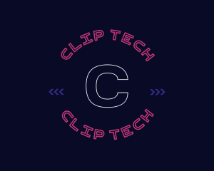 Futuristic Tech Cyberspace logo design