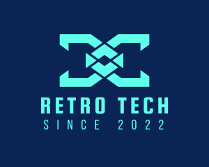 Futuristic Gaming Tech logo design