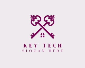 Luxury Real Estate Key logo design