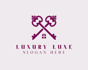 Luxury Real Estate Key logo design