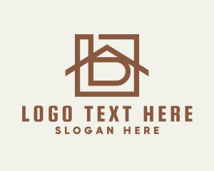Lot - House Property Letter B logo design