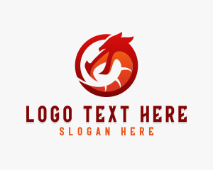 Dragon - Beast Dragon Stream logo design
