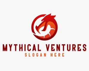 Myth - Beast Dragon Stream logo design