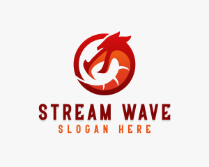 Streaming - Beast Dragon Stream logo design