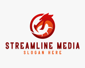 Streaming - Beast Dragon Stream logo design
