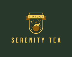 Tea - Organic Tea Kettle Badge logo design