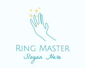 Engagement Wedding Ring logo design