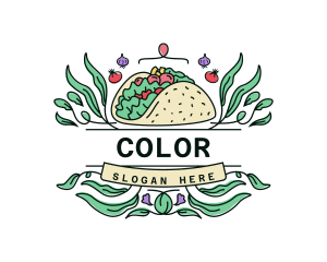 Tacos Cafeteria Cuisine Logo