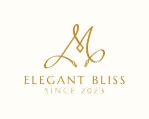 Elegant - Luxe Jewelry Letter M logo design