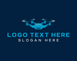 Technology - Surveillance Drone Camera logo design
