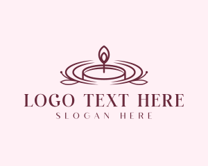 Decor - Wellness Spa Candle logo design