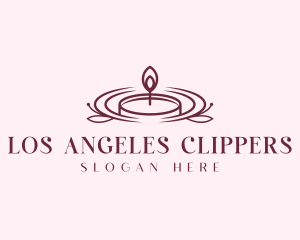 Wellness Spa Candle Logo