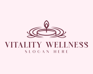 Wellness Spa Candle logo design