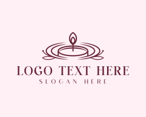 Wellness Spa Candle Logo