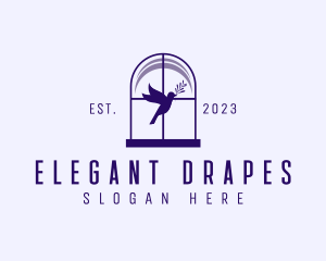 Drape - Window Bird Decor logo design