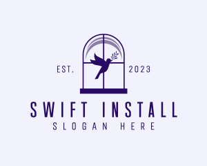 Installation - Window Bird Decor logo design