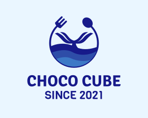 Ocean - Ocean Whale Cutlery logo design