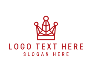 Red Crown Outline Logo