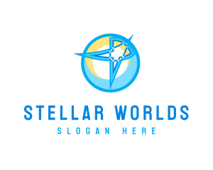 Planets - Star Moon Planet logo design